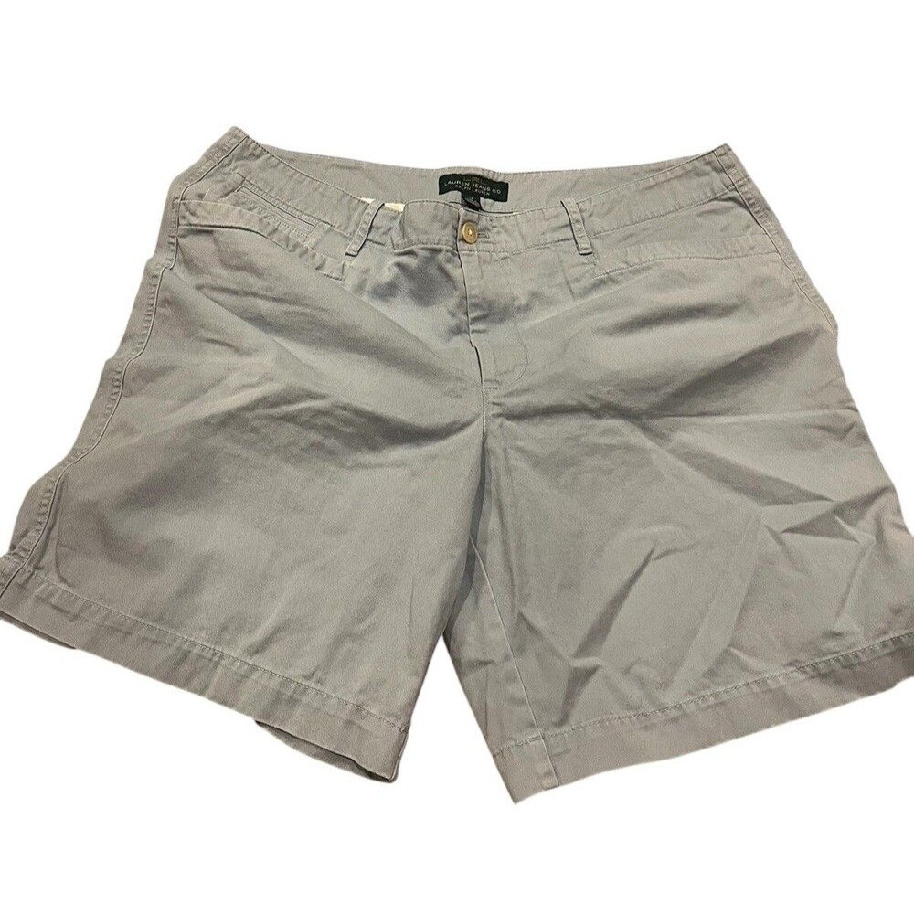 LRL Lauren Jeans Co. Ralph Lauren Women's Shorts 16 Cotton Light Blue